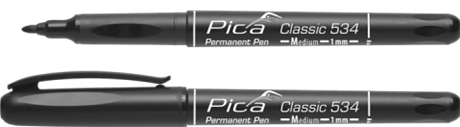 Marqueur permanent noir Pica Classic 534 pointe medium